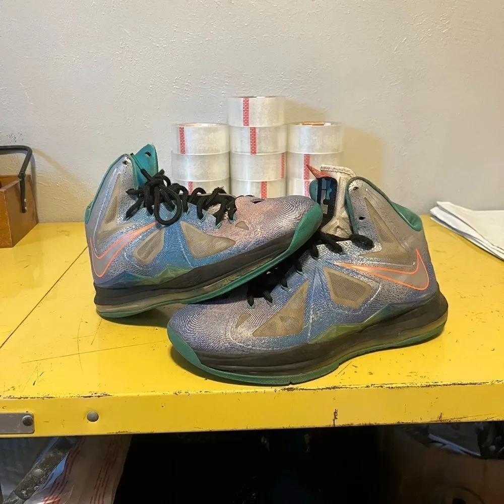 Lebron 10 Pure Platinum Sz 10